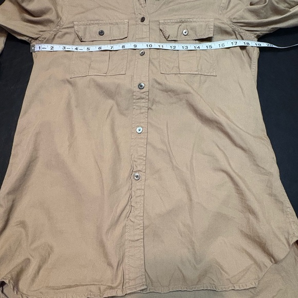 J. Crew Women's Khaki Button-Down Shirt - Picture 6 of 11